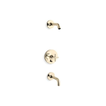 Kohler Purist B/S Trm W/Div, 90 Spt, Ls Hd-Crs T14421-3L-AF
